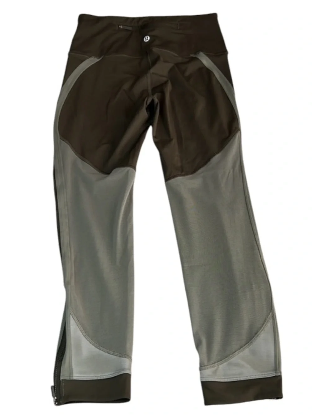 💥Lululemon Zip The Line Crop Legging Green Size 6